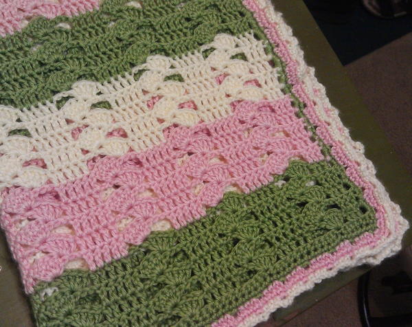 Light and Lacy Crochet Baby Blanket Light and Lacy Crochet Baby Blanket