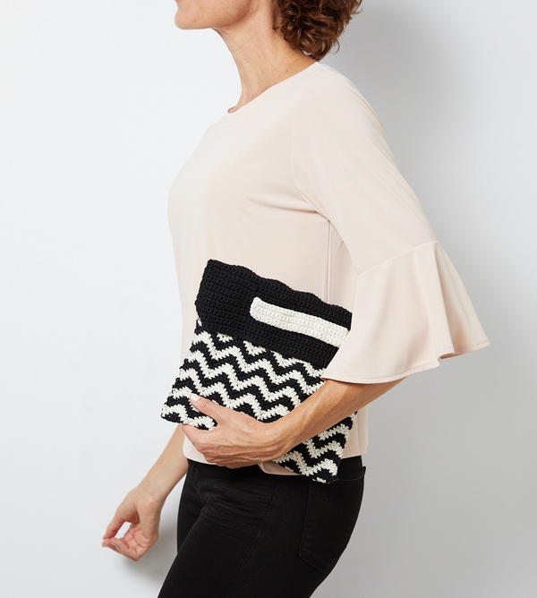 Chevron Wristlet Clutch Bag Crochet Pattern Chevron Wristlet Clutch Bag Crochet Pattern