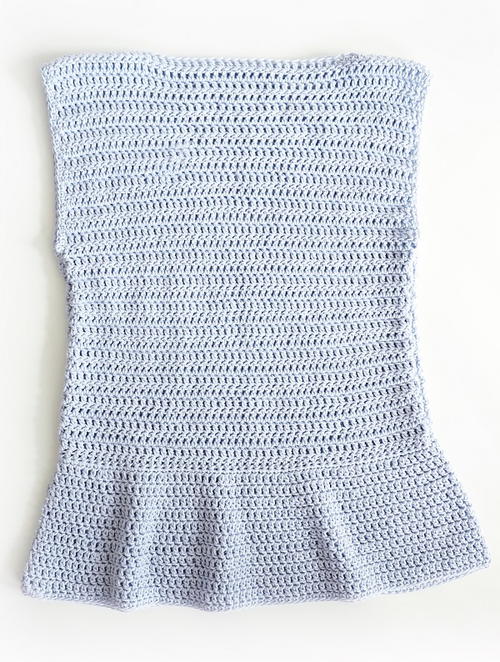Peplum Top Crochet Pattern Peplum Top Crochet Pattern