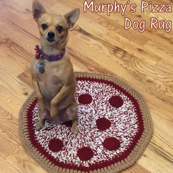 Murphys Pizza Dog Rug Murphys Pizza Dog Rug