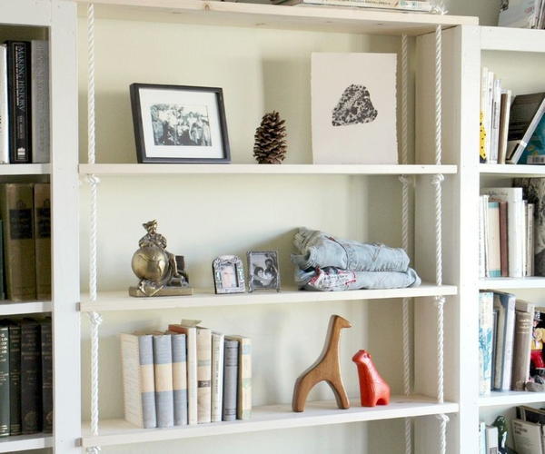 Simple DIY Rope Shelves Tutorial Simple DIY Rope Shelves Tutorial