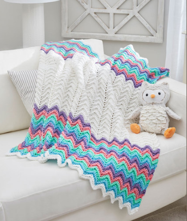 Rippling Rainbow Blanket Pattern Rippling Rainbow Blanket Pattern
