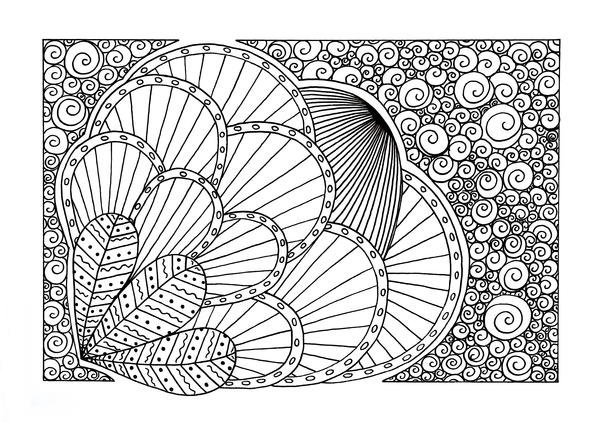 Impressionistic Protea Coloring Page Impressionistic Protea Coloring Page