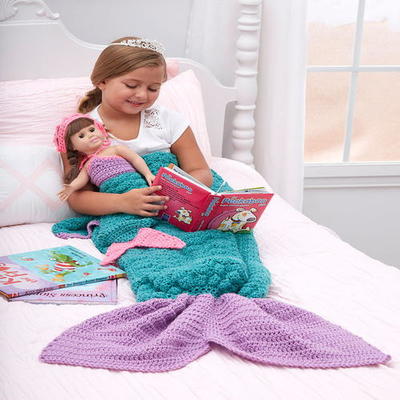 Mermaid Fantasy Crochet Blanket  Mermaid Fantasy Crochet Blanket