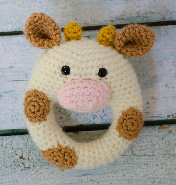 Crochet Cow Rattle Crochet Cow Rattle