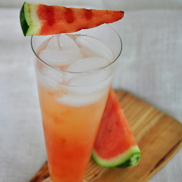 Ginger and Grilled Watermelon Cocktail Ginger and Grilled Watermelon Cocktail