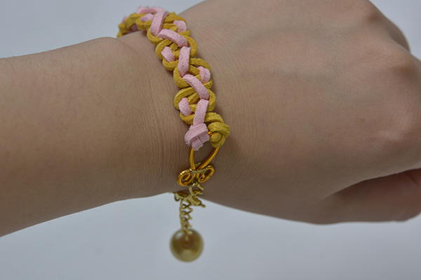 Braided Suede Charm Bracelet Braided Suede Charm Bracelet