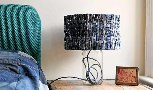 Gorgeous Denim Lamp Upcycle Gorgeous Denim Lamp Upcycle