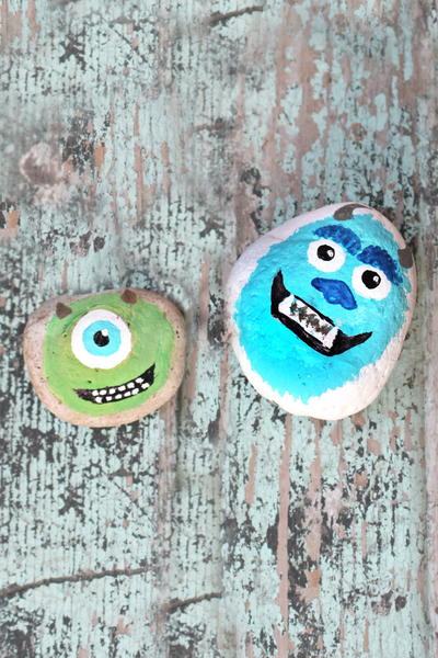 Monsters Inc Painted Rocks Monsters Inc Painted Rocks