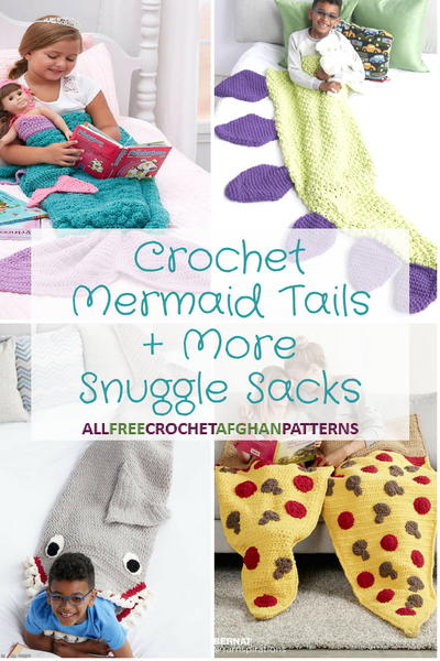16 Crochet Mermaid Tails + More Snuggle Sacks