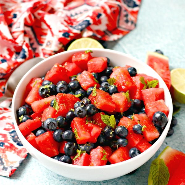 Watermelon Blueberry Salad Watermelon Blueberry Salad