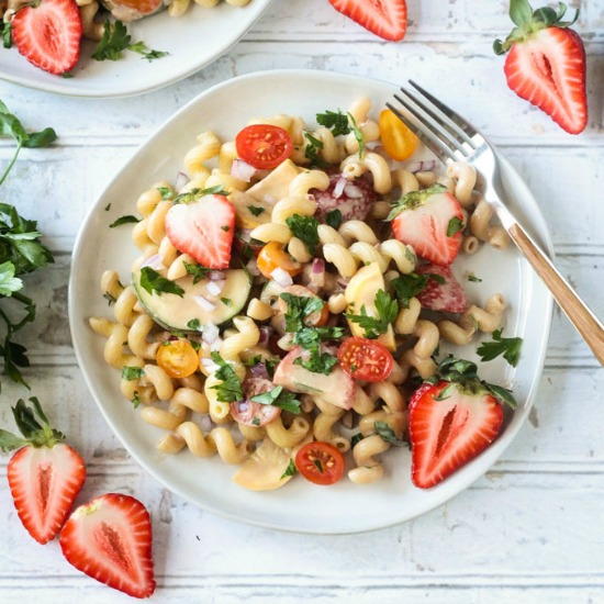 Creamy Balsamic Summer Pasta Salad Creamy Balsamic Summer Pasta Salad