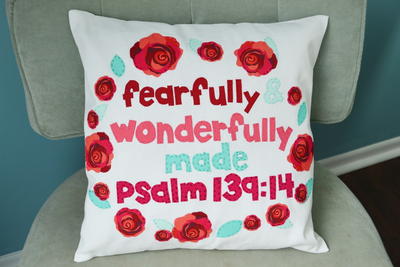 Fearfully & Wonderfully Made Pillow Pattern