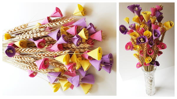 Fabric Flower Bouquet DIY Fabric Flower Bouquet DIY