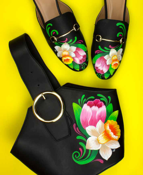 Let It Bloom Shoes and Purse