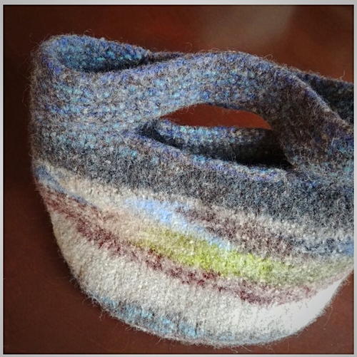 Knit Felted Purse Knit Felted Purse