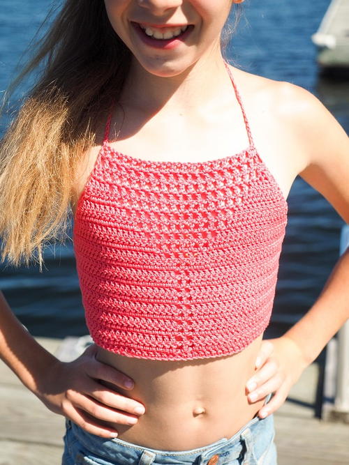 Girls Boho Halter Top Crochet Pattern Girls Boho Halter Top Crochet Pattern