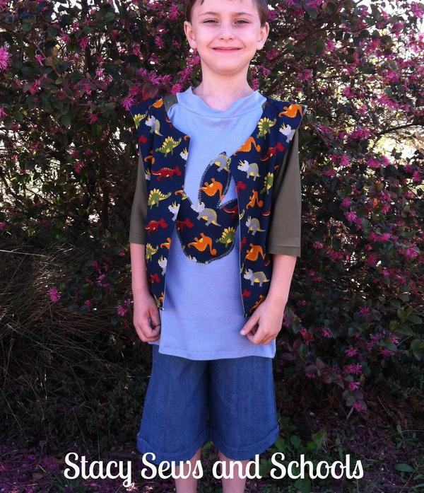 Matching Dinosaur Shirt and Vest