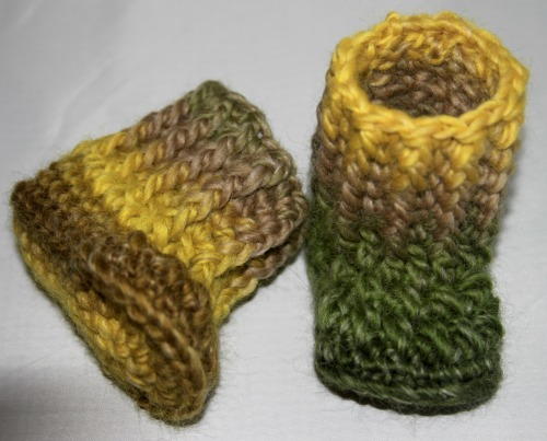 Textured Baby Booties Textured Baby Booties