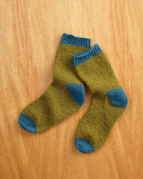 Fathers Day Crocheted Socks