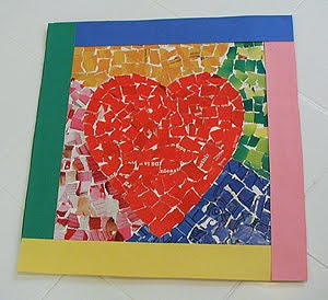 Mosaic Paper Heart Mosaic Paper Heart