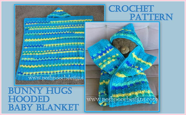 Bunny Hugs Hooded Baby Blanket Bunny Hugs Hooded Baby Blanket
