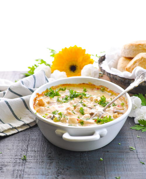 Dump-and-Bake Chicken a la King Dump-and-Bake Chicken a la King