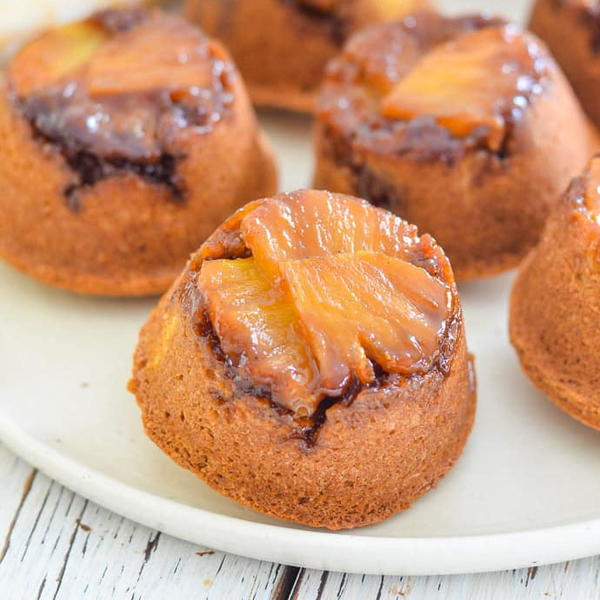 Healthier Pineapple Upside Down Cupcakes Healthier Pineapple Upside Down Cupcakes