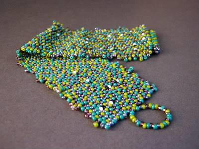 2 Drop Peyote Cuff Bracelet 2 Drop Peyote Cuff Bracelet