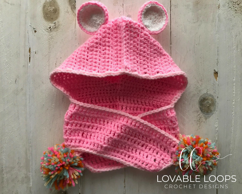 Snuggly Care Bear Hooded Scarf Snuggly Care Bear Hooded Scarf