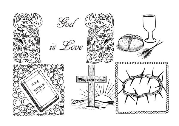 God Is Love Adult Coloring Page God Is Love Adult Coloring Page
