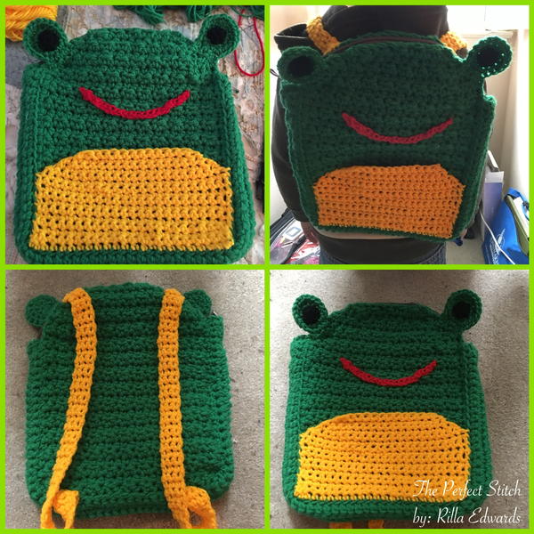 Crochet Frog Backpack Crochet Frog Backpack