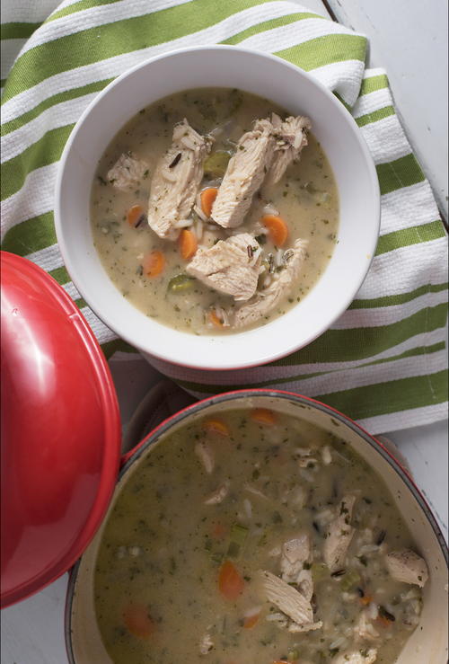 Just-Like Panera Chicken and Wild Rice Soup