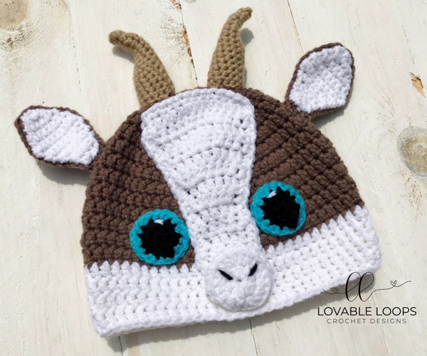 Crochet Goat Hat Crochet Goat Hat