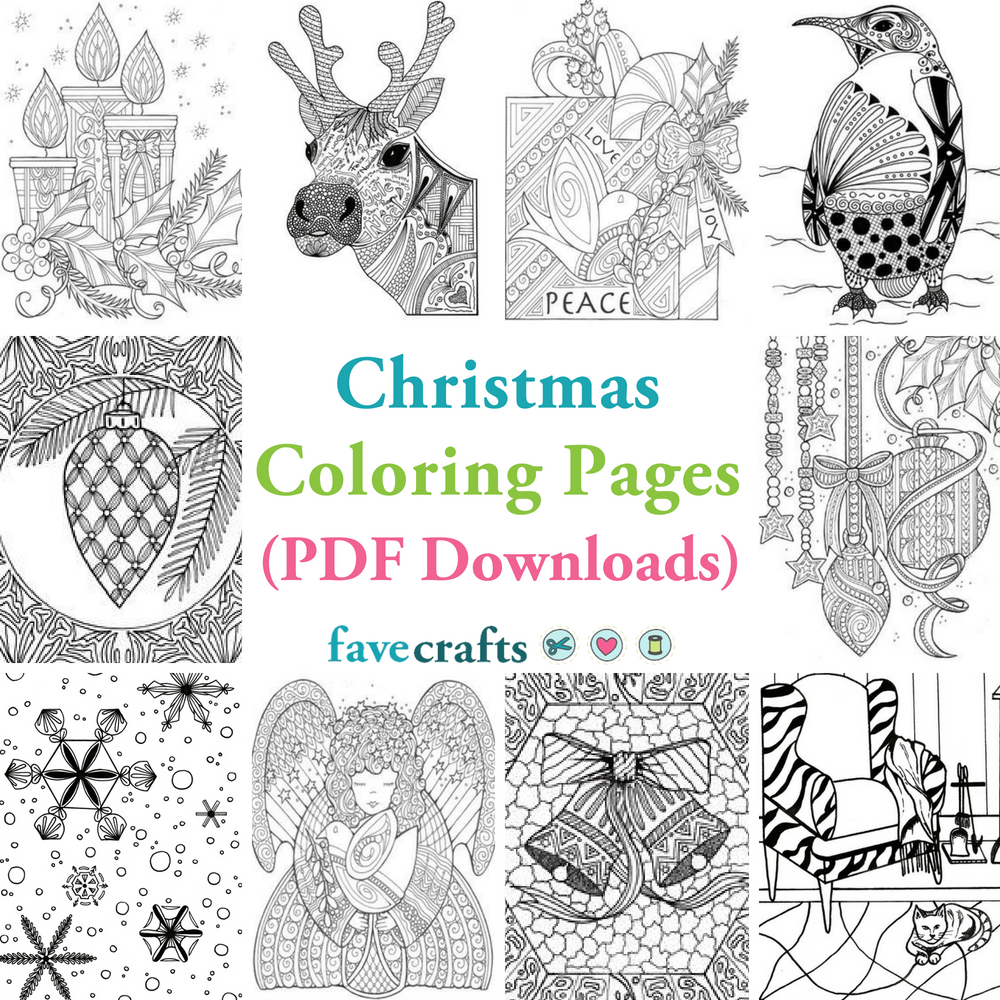 29 Christmas Coloring Pages (Free PDFs) | FaveCrafts.com