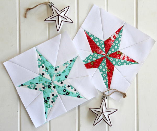 Christmas Star- Free Quilt Block Pattern