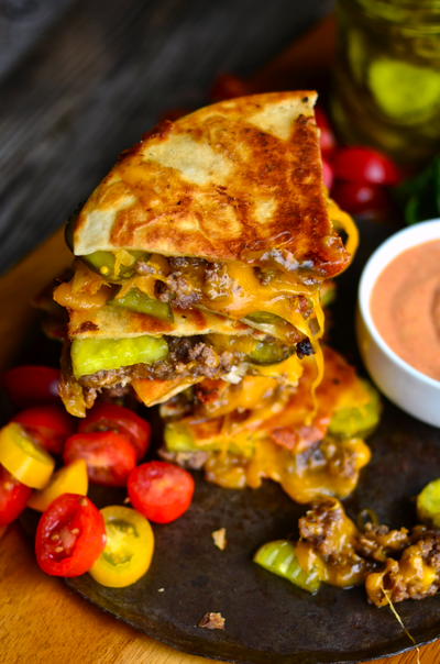 Cheeseburger Quesadillas-2 Cheeseburger Quesadillas-2