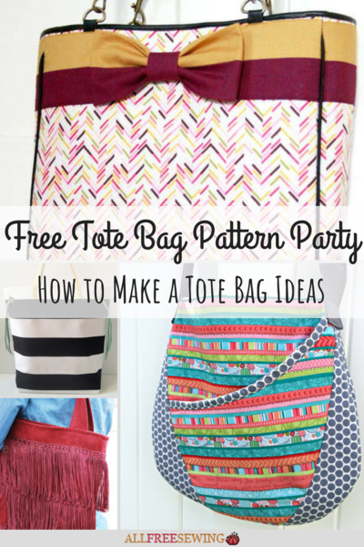 Free Tote Bag Pattern Party: 18 How to Make a Tote Bag Ideas Free Tote Bag Pattern Party: 18 How to Make a Tote Bag Ideas