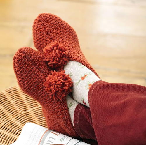 Pumpkin Spice Knit Slipper Pattern Pumpkin Spice Knit Slipper Pattern