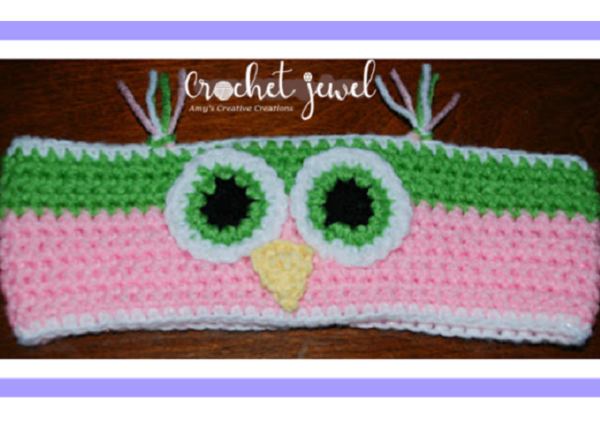 Crochet Owl Headband Crochet Owl Headband