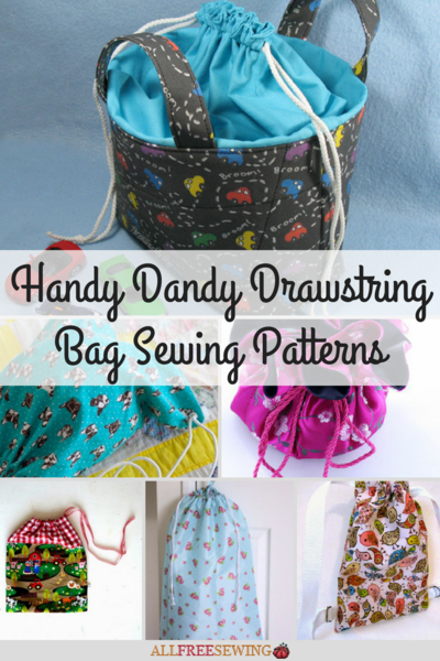 28 Handy Dandy Drawstring Bag Sewing Patterns & Tutorials 28 Handy Dandy Drawstring Bag Sewing Patterns & Tutorials