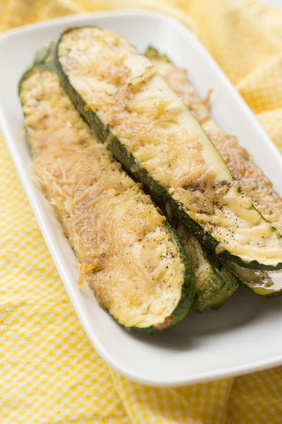 Baked Parmesan Zucchini Baked Parmesan Zucchini
