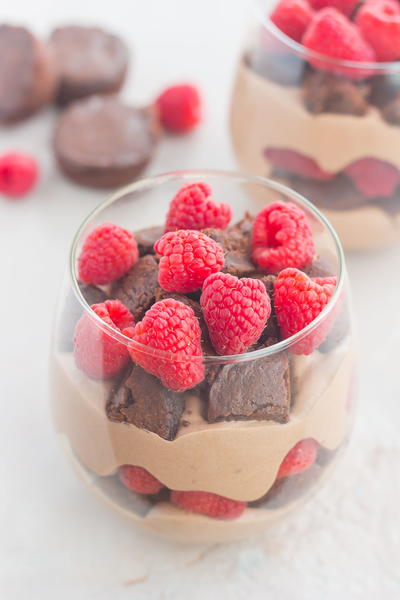 Raspberry Brownie Parfaits Raspberry Brownie Parfaits