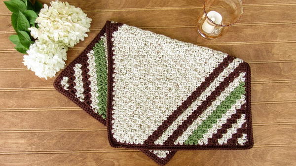 Striped Hand Towel Striped Hand Towel