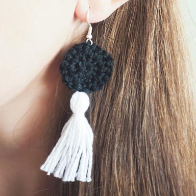Easy DIY Tassel Earrings Crochet Pattern