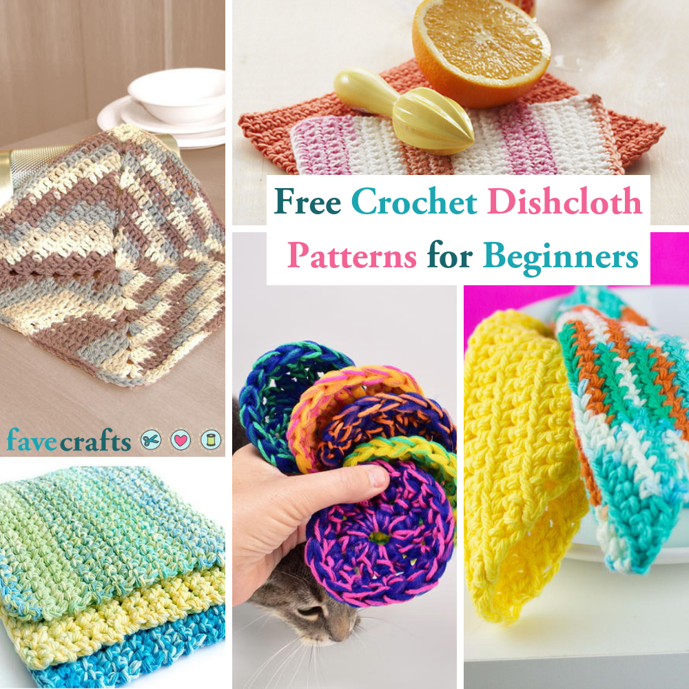 23 Free Crochet Dishcloth Patterns For Beginners Favecrafts Com