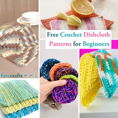 23 Free Crochet Dishcloth Patterns for Beginners