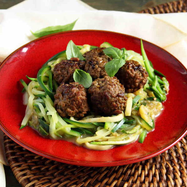 Slow Cooker Spaghetti and Pesto Meatballs Recipe Slow Cooker Spaghetti and Pesto Meatballs Recipe