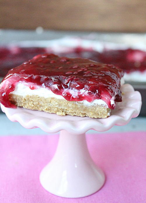 No Bake Raspberry Cheesecake Bars No Bake Raspberry Cheesecake Bars