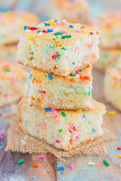 Funfetti Cake Batter Bars Funfetti Cake Batter Bars